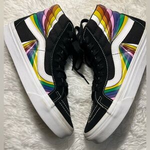 VANS Sk8 Hi Reissue retract Black / White / Rainbow